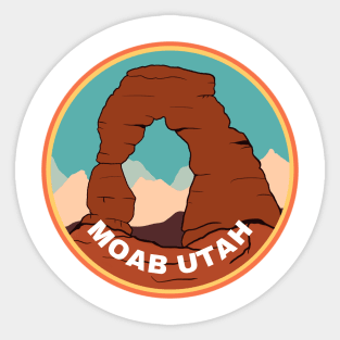 Moab Utah Arch Vintage Travel Sticker